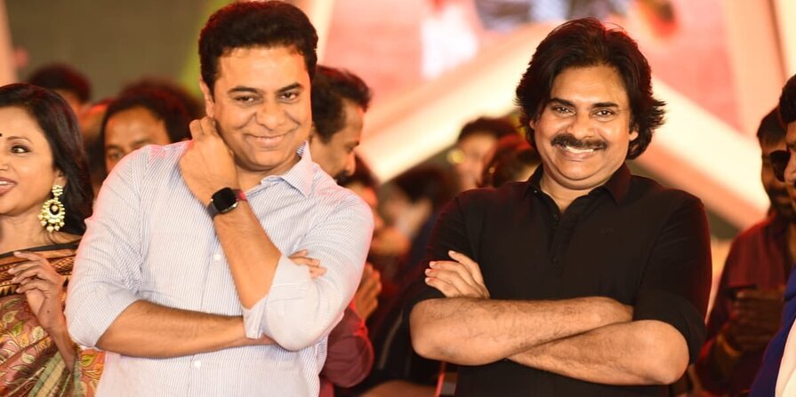 KTR with Bheemla Nayak: పవన్’ ను పొగడ్తలతో ఆకాశానికెత్తిన ‘కేటీఆర్’..!