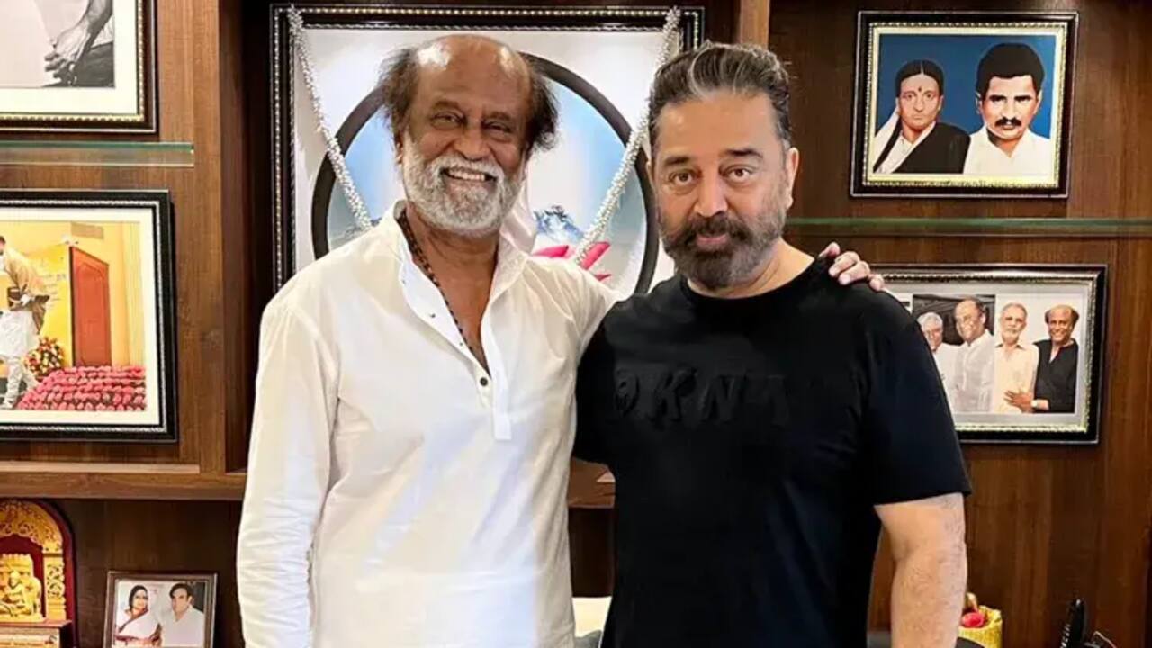 Kamal And Rajini:  రజనీకాంత్ ఇంటికి వెళ్లి కలిసిన కమలహాసన్.. ‘విక్రమ్’ కోసమేనా?