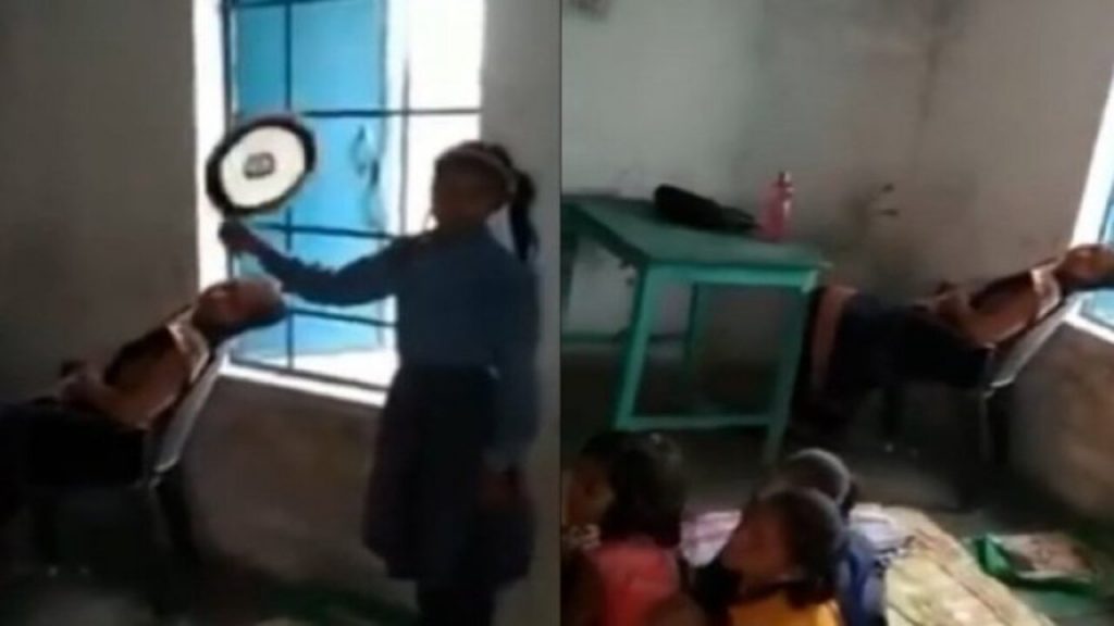1185942987 Government School Teacher Sleeping In Class Video Goes Viral
