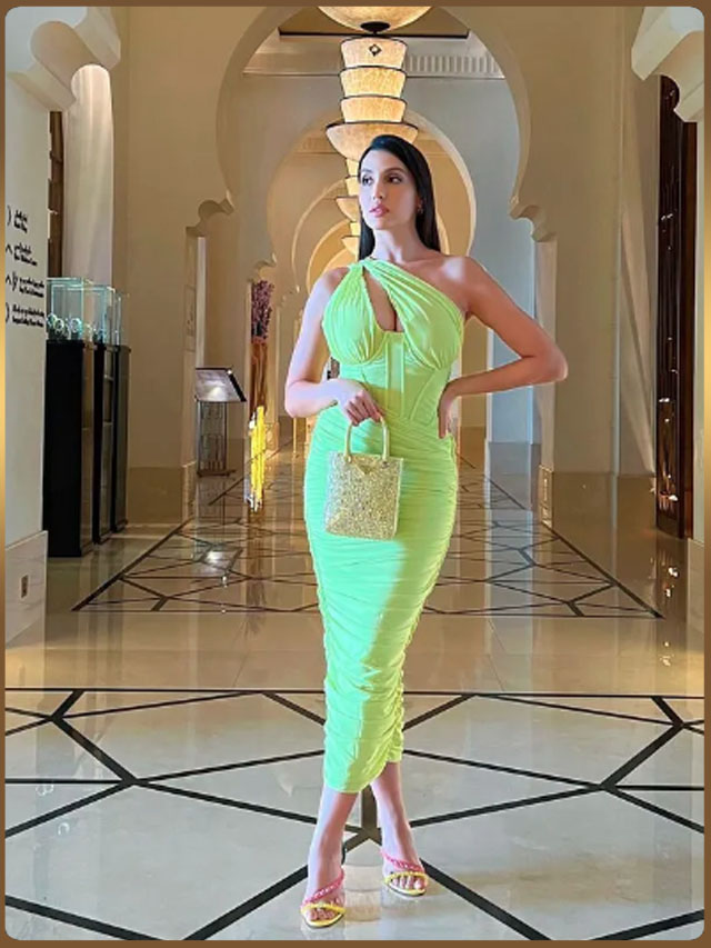Nora Fatehi flaunts her hourglass frame in the ensemble