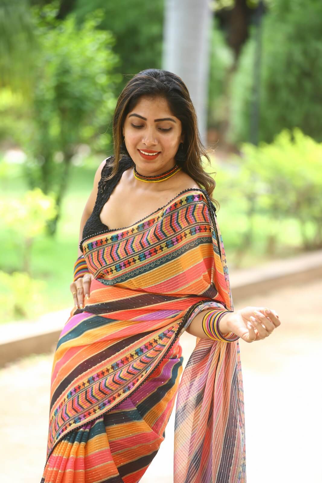 Sahar Krishnan weaves magic in saree