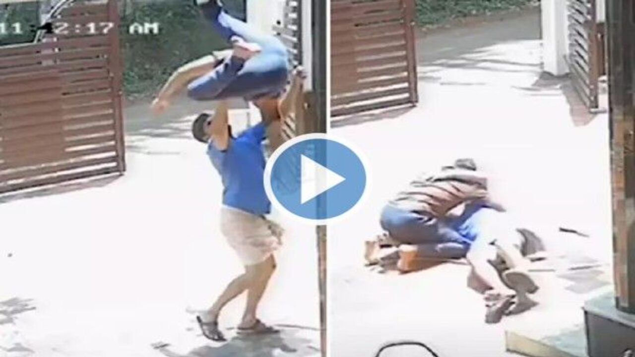 Viral Video: తమ్ముడిని క్యాచ్ పట్టిన అన్నయ్య.. చచ్చేవాడు బతికాడు!