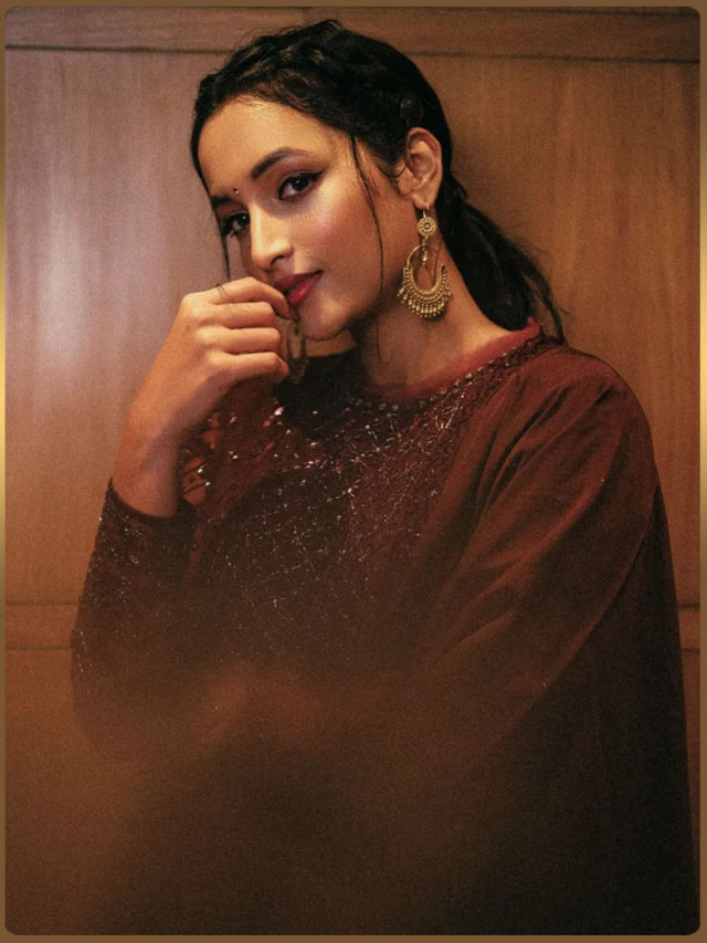 Simply Stunning Srinidhi Shetty in Maroon Anarkali Suit