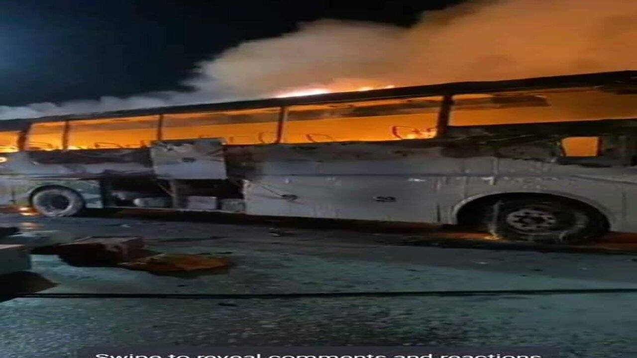 Bus fire Accident : ఘోర బస్సు ప్రమాదం….21మంది సజీవదహనం..మృతుల్లో 12 మంది చిన్నారులు..!!