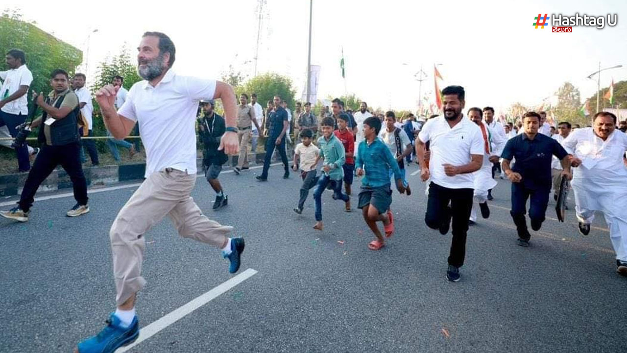 Rahul Sprints: రాహుల్ రన్నింగ్.. జోష్ నింపుతున్న జోడో యాత్ర!
