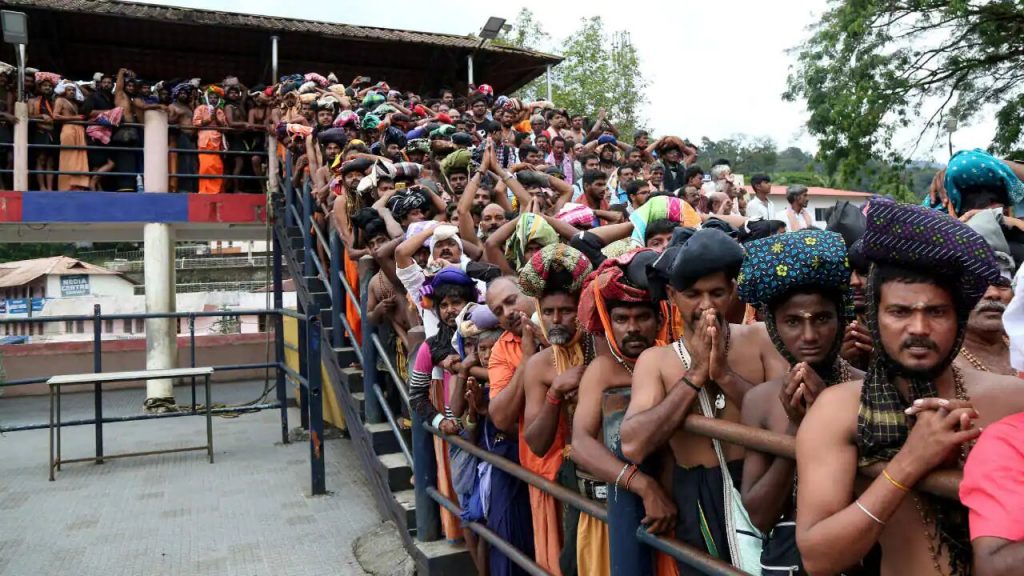 Hindu Devotees Wait In Queues Inside The Sabarimala Temple Kerala October 17 2018 Image Reuters