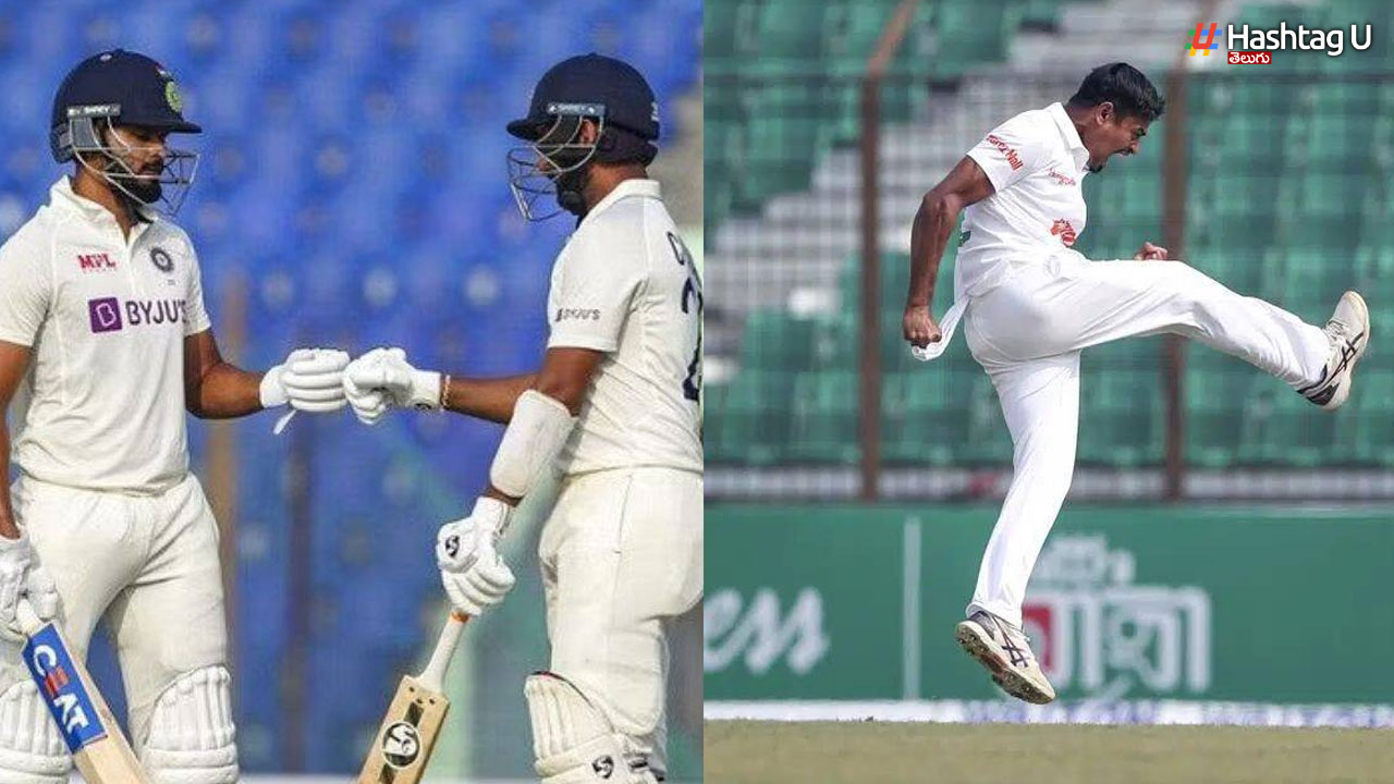 India vs Bangladesh Test Match : ఆదుకున్న పుజారా, శ్రేయాస్ అయ్యర్