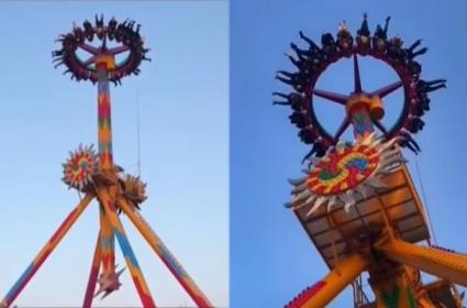 Amusement Park Accident: అమ్యూజ్మెంట్ పార్క్‎లో విరిగిన రాడ్.. ప్రాణ భయంతో అరుపులు!?
