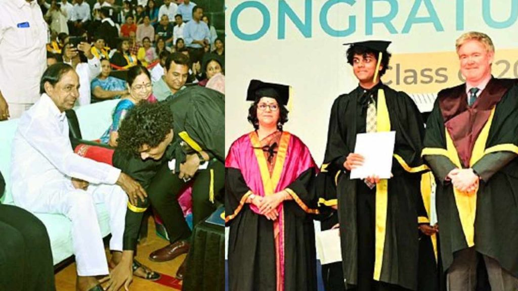 CM KCR attend his grandson Graduation Day with his Family