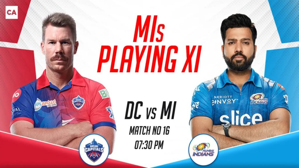 Mi Playing Xi Vs Dc