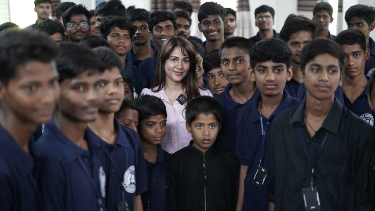 Lavanya Tripathi At Orphanage