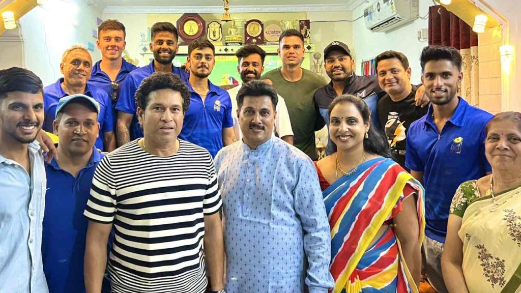 Tilak Varma host special Dinner to Mumbai Indians Team in his house at Hyderabad