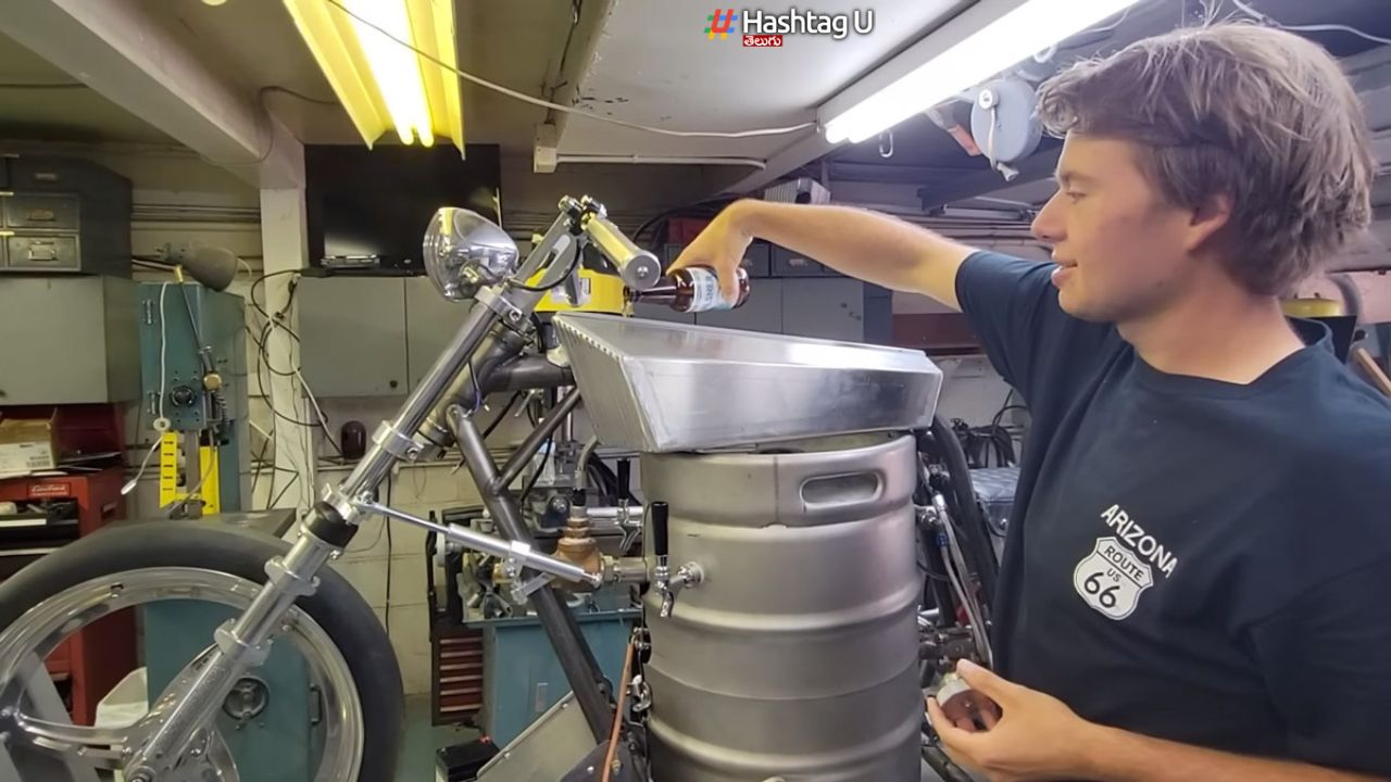 BEER MOTORCYCLE : బీర్ బైక్.. గంటకు 241 కి.మీ స్పీడ్ ?