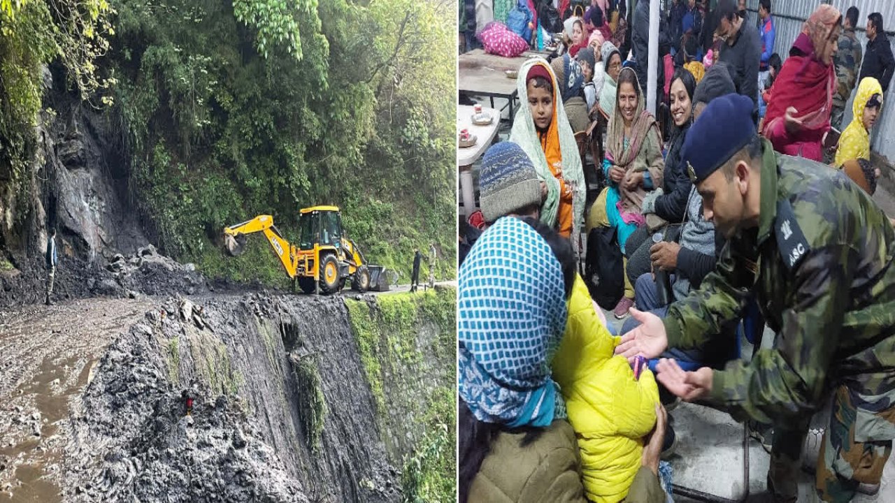 Sikkim Landslide: సిక్కింలో విరిగిపడిన కొండచరియలు.. 500 మందిని రక్షించిన సైనికులు