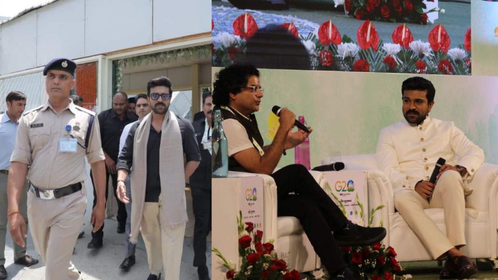Ram Charan participating in G20 summit 2023 at Srinagar