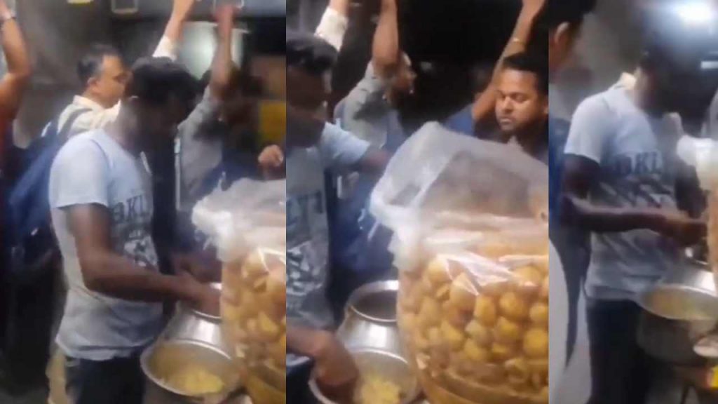 Panipuri selling in Train video goes viral