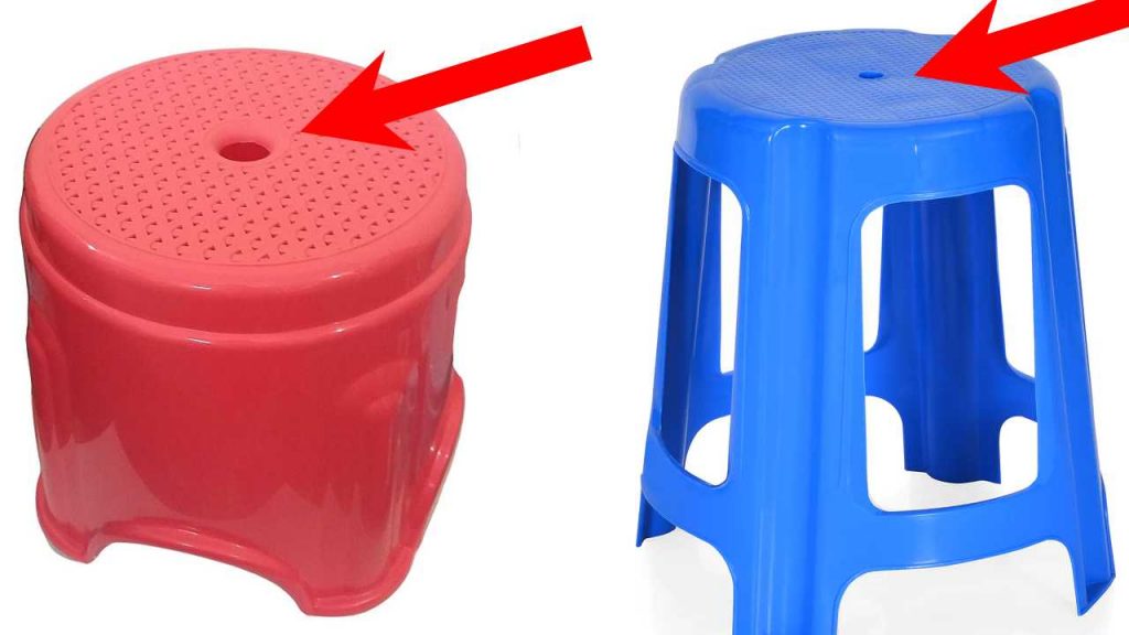 Why a Hole made on Plastic Stools know the secrets