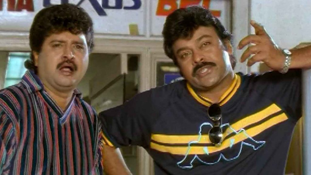 comedian sudhakar shares experience with chiranjeevi in Yamudiki Mogudu Movie