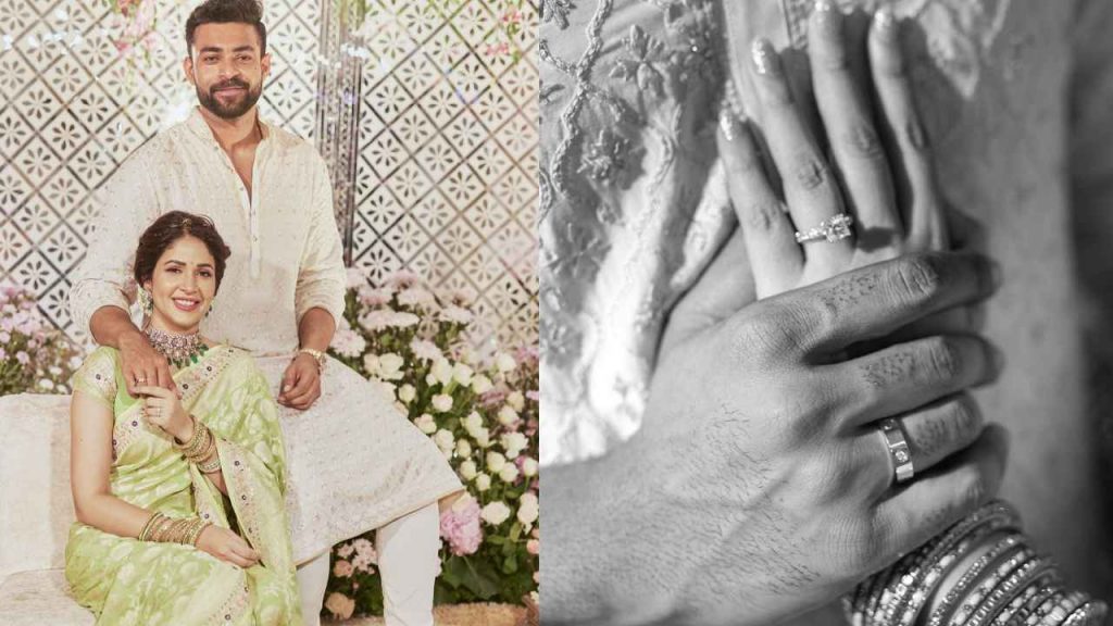 Varun Tej Lavanya Tripathi Engagement happening in Hyderabad photos shared in social media