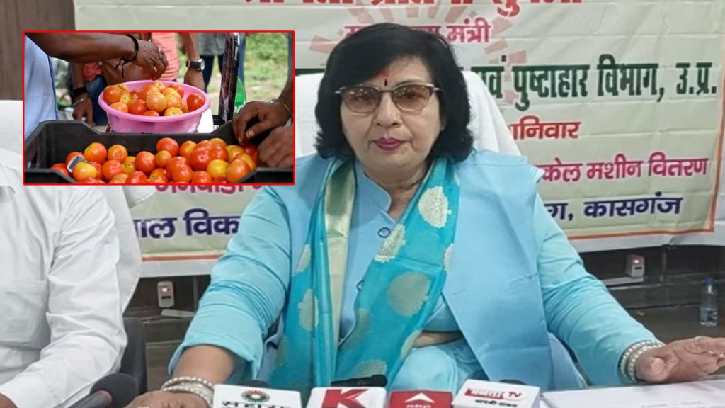 Stop Eating Tomatoes Or Grow Them At Home -UP minister Pratibha Shukla