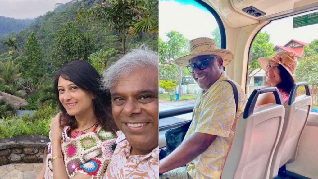 Ashish Vidyarthi enjoying Honeymoon with his second wife Rupali Barua