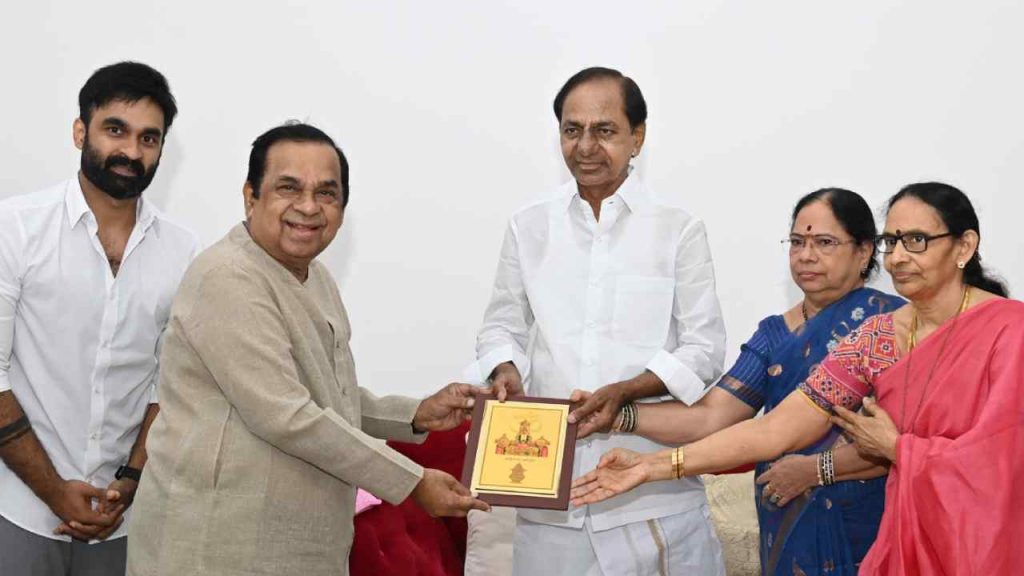 Brahmanandam Invited CM KCR for his second son Siddharth Marriage