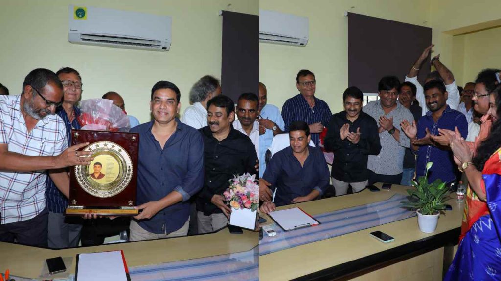 Dil Raju oath taking ceremony as president of Telugu film chamber of commerce