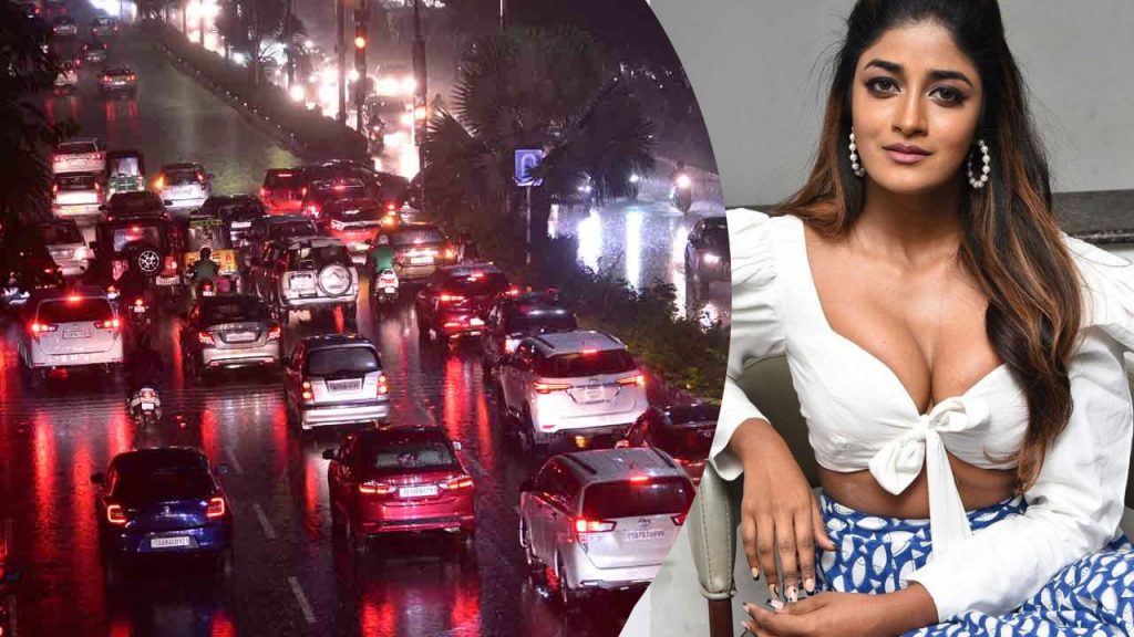 dimple hayathi about Hyderabad Traffic