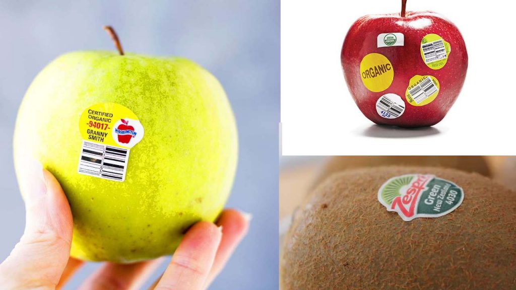 what is the use of stickers on Fruits