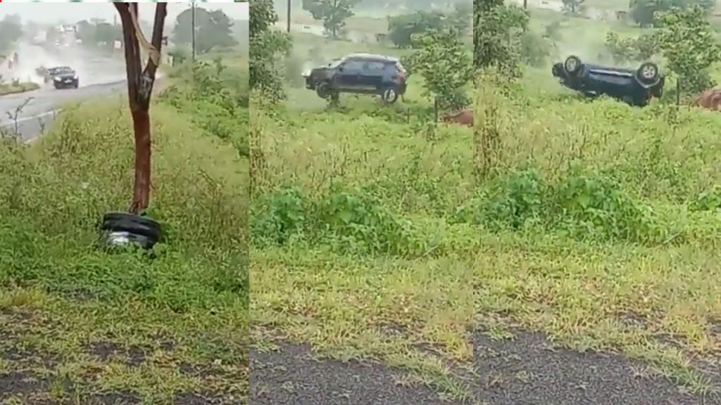 hydroplaning during rainy season