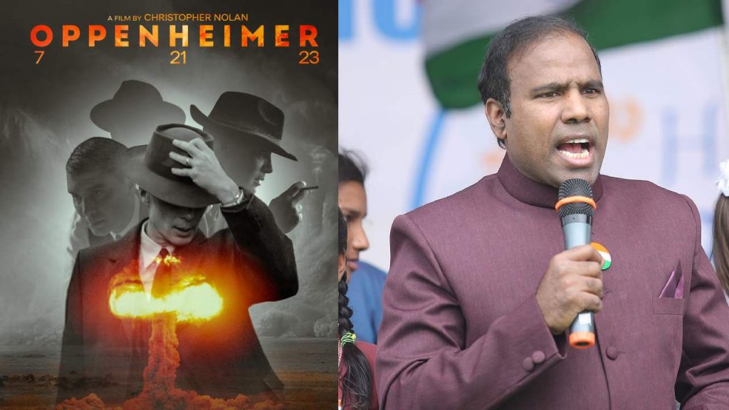 KA Paul Watched Oppenheimer Movie he says this is the first movie watched in his life