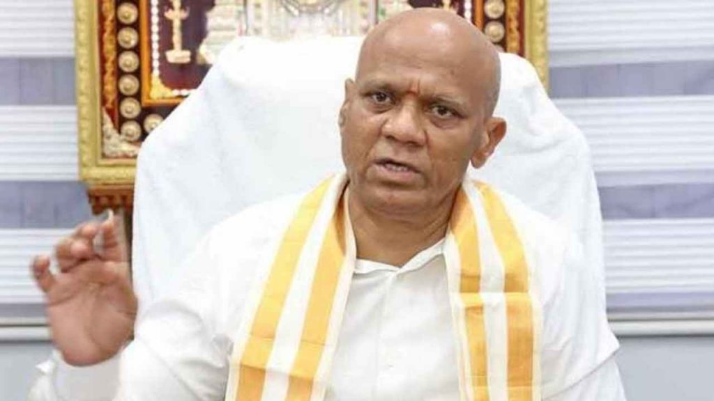 TTD EO Dharma Reddy comments on Demolition of Parveti Mandapam in Tirumala