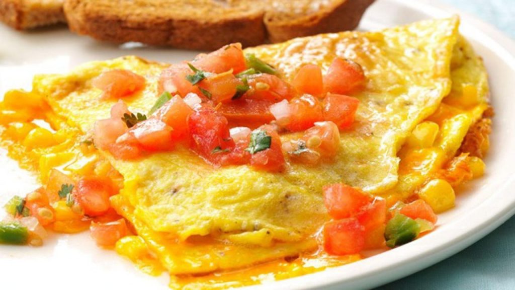 Carrot Sweet Corn Omelette