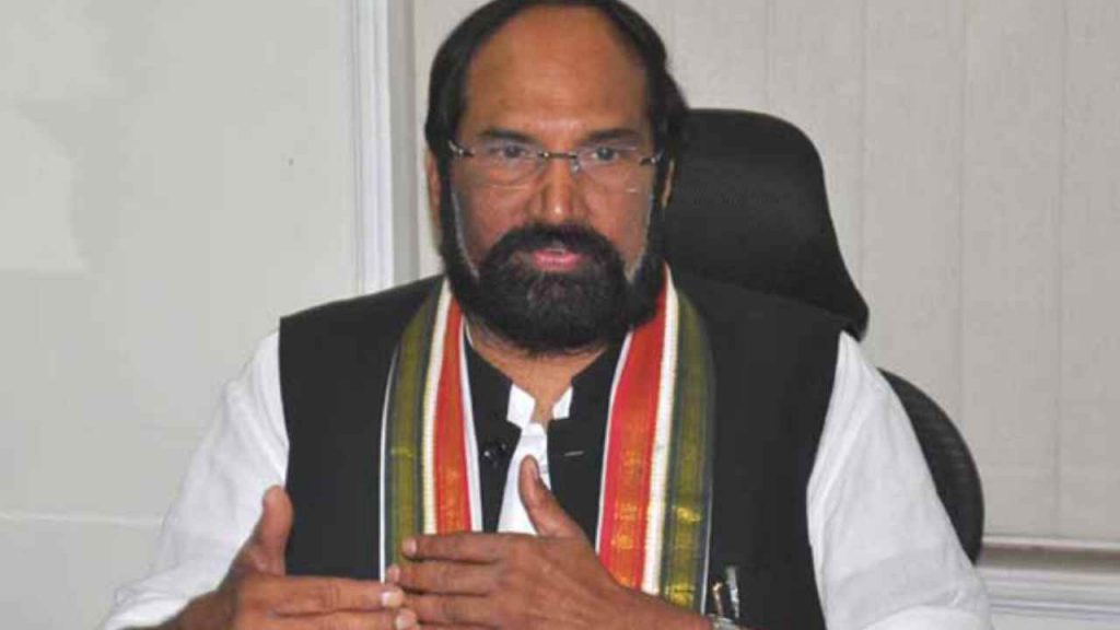 Uttam Kumar Reddy gives clarity on Party Changing