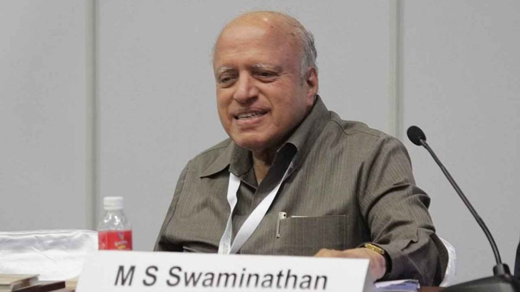 MS Swaminathan Passed Away