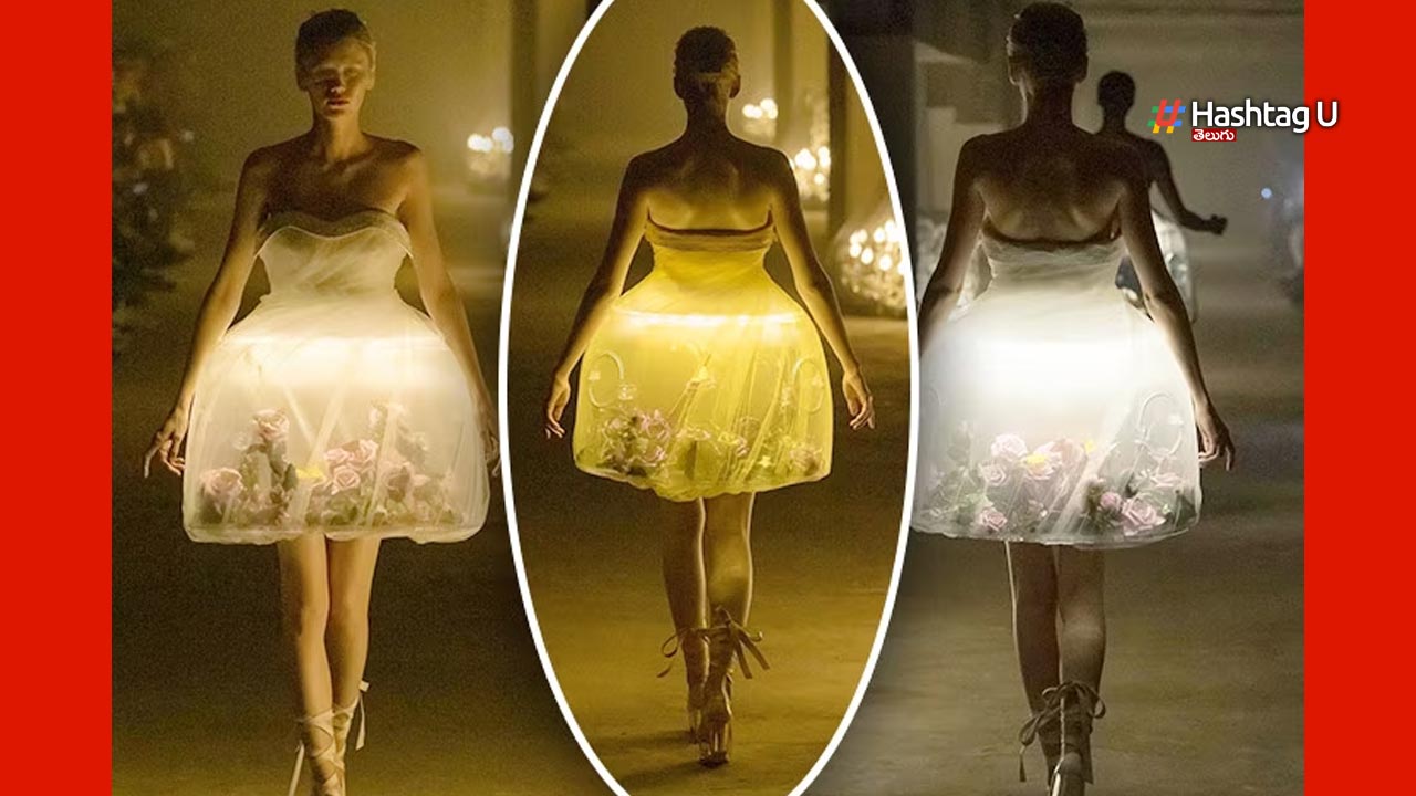 Illuminating Paris Fashion Week :  3D లైట్స్ తో ‘వెరైటీ డ్రెస్’