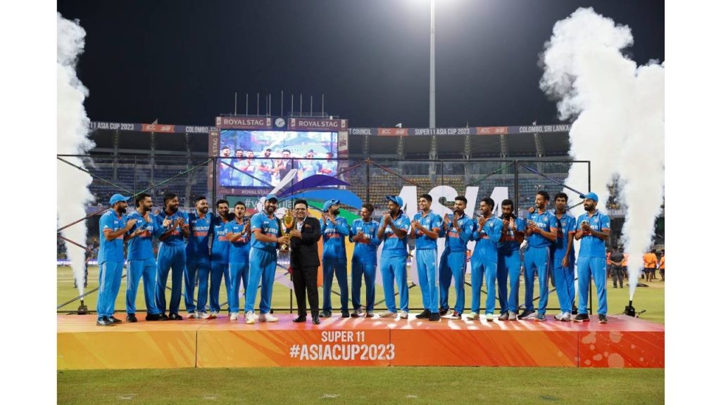 Team India Asia Cup champ