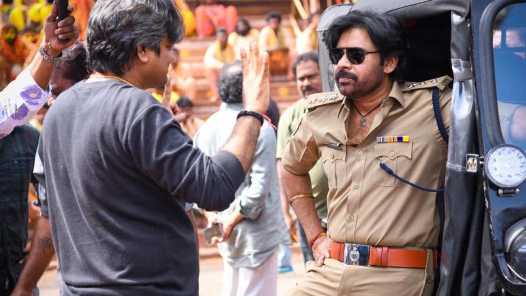 Pawan Kalyan Ustad Bhagat Singh Working stills released from Movie Unit Shootings not stopped with Chandrababu Arrest