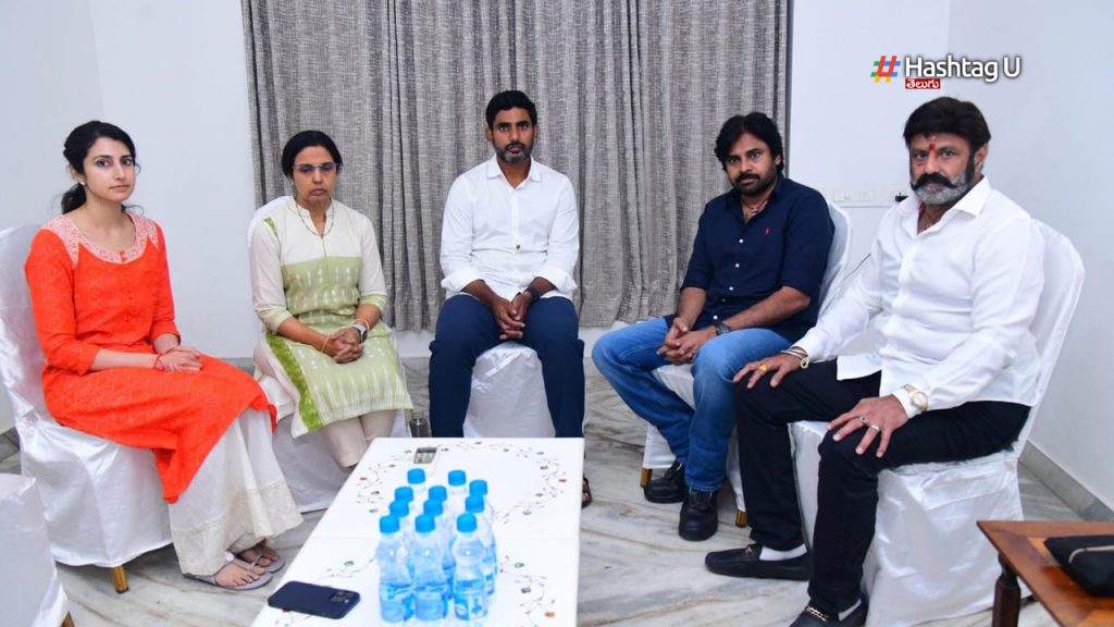 pawan kalyan meets chandrababu family members