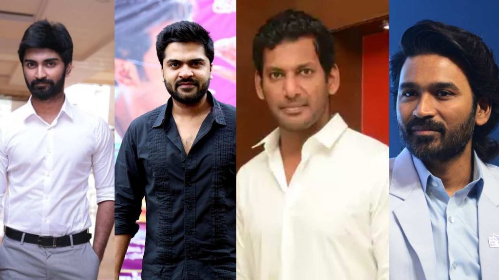 Tamil Film Producers Council wants to show red card to heros Dhanush Adharva Shimbu and Vishal