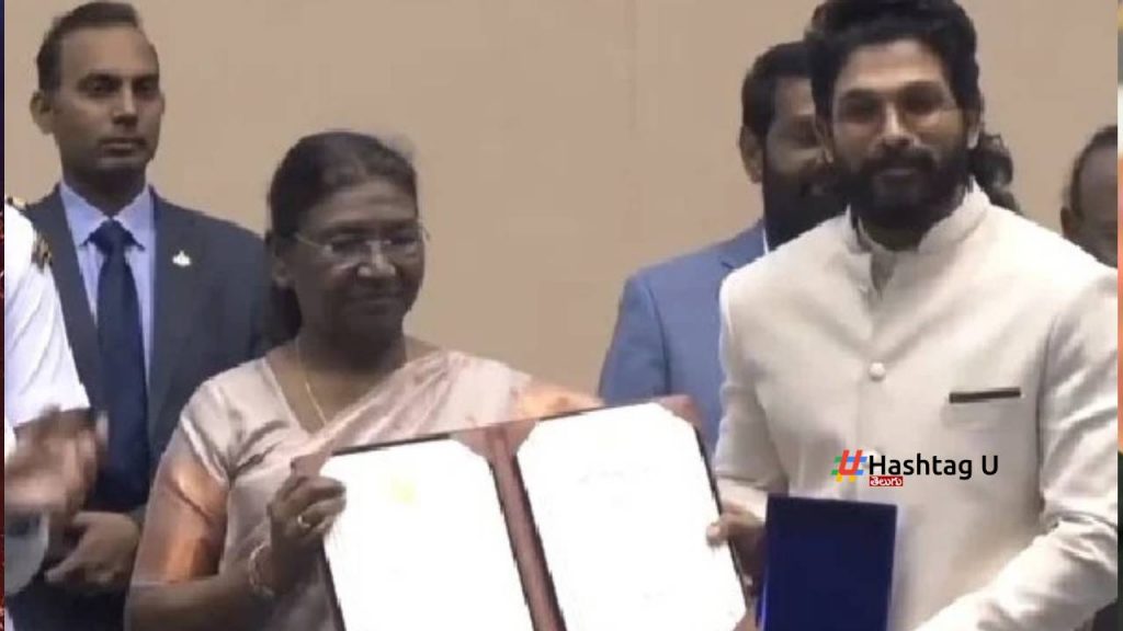 Allu Arjun Received National Award From Droupadi Murmu