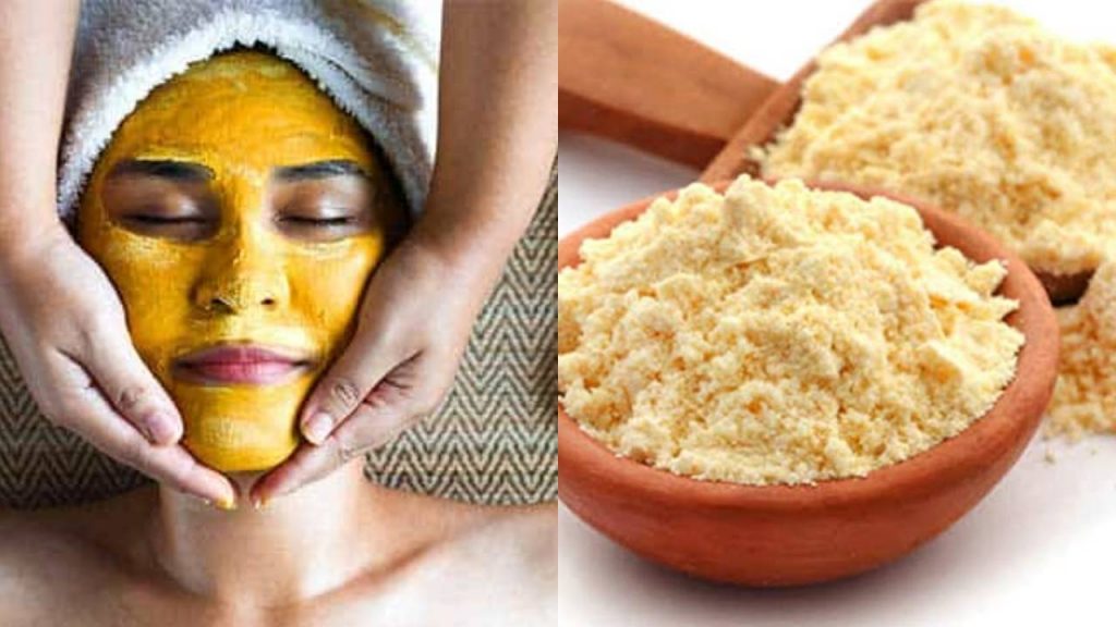 Face Glowing will get using Besan Flour Face Packs