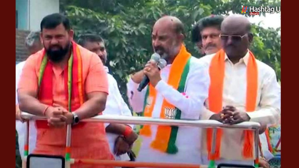 Bandi Sanjay Files Nomination From Karimnagar