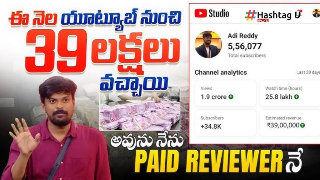 Biggboss Reviewer Adi Reddy Got 39 Lakhs For One Month Pay For Reviews