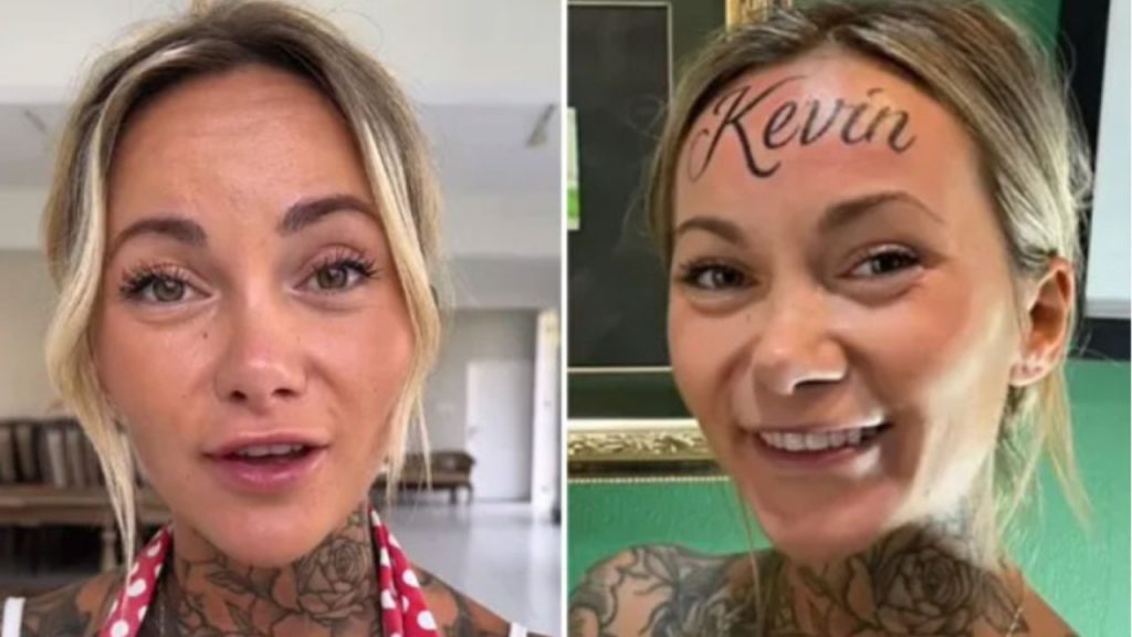 forehead tattoo viral video