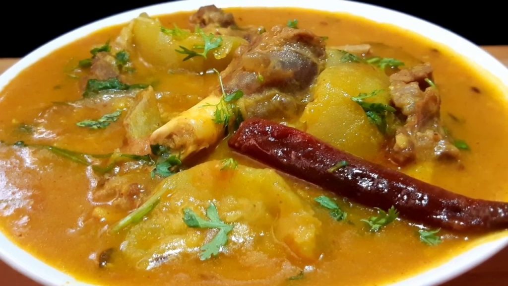 mutton dalcha