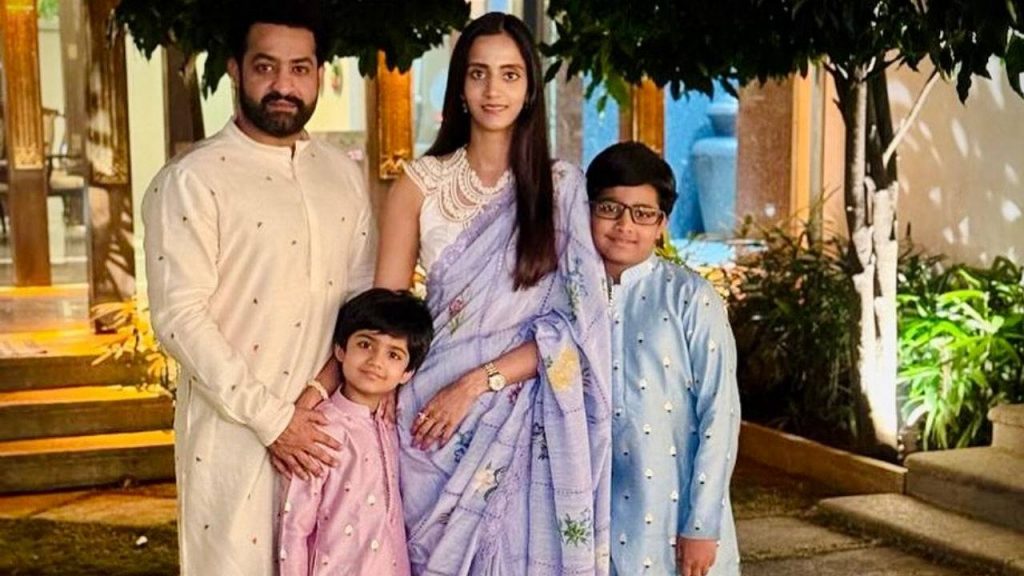 Jr NTR shares Family Photo with his Two Sons Photo Goes Viral