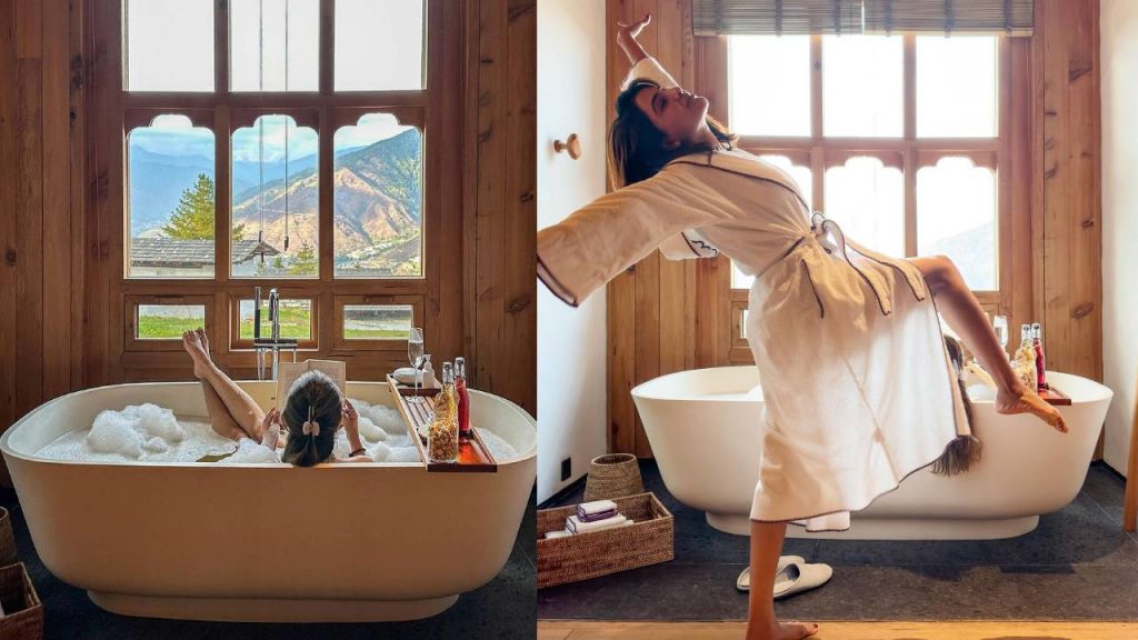 Samantha Shares Photos from Bathroom in Bhutan Hotel Room
