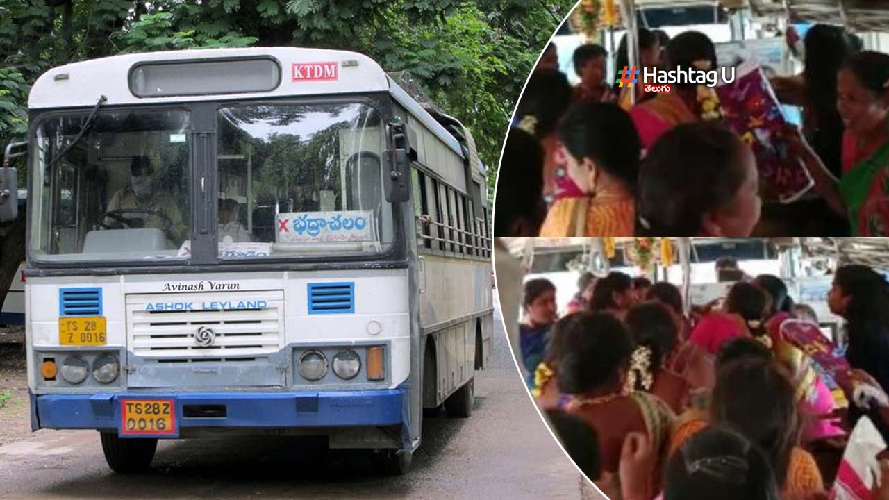 Women Fight In Rtc Bus For Seat : భద్రాచలం ఆర్టీసీ బస్సులో మహిళల సిగపట్లు