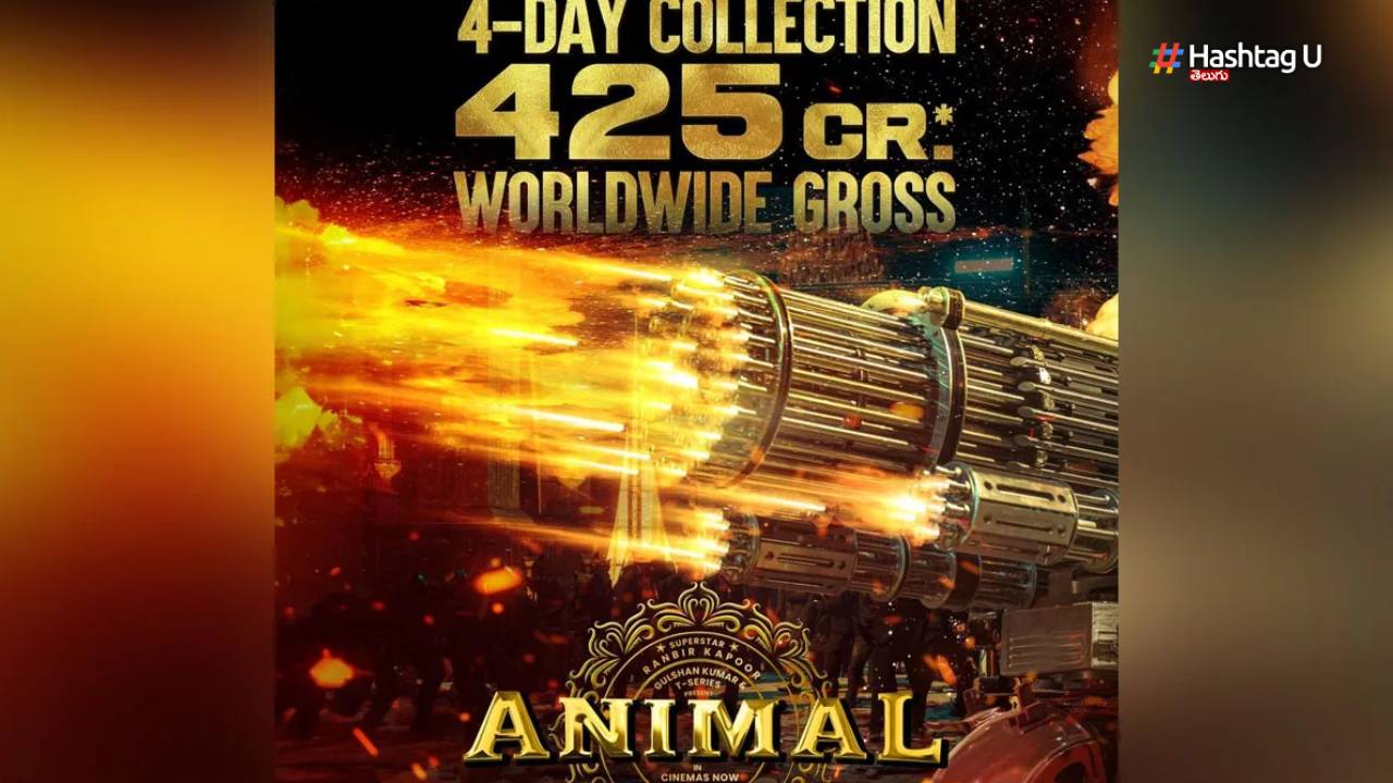 Animal movie 4 Days Collections : 4 రోజుల్లో 425 కోట్లు.. ఇది యానిమల్ బాక్సఫీస్ విధ్వంసం..!